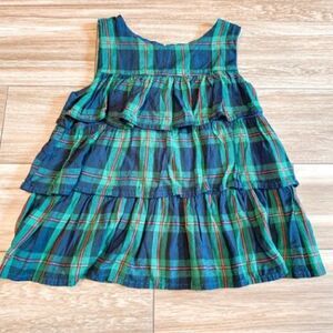 Peek Kids Plaid Ruffle Tee Size 8